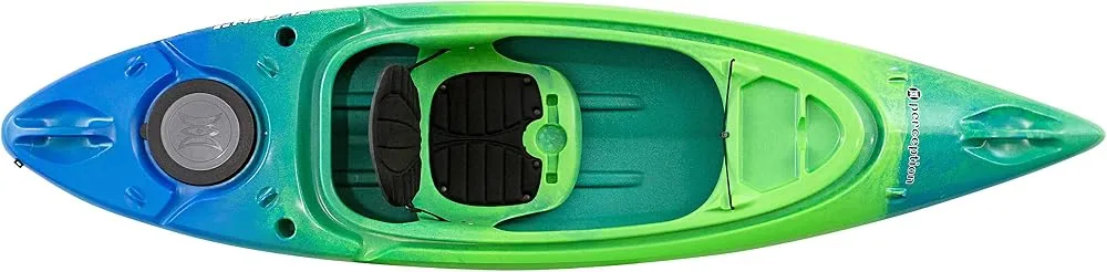 perception flash 95 sit inside kayak 2 rod holders rear storage