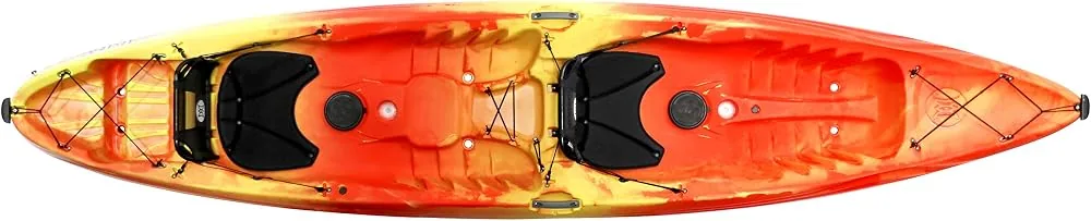 perception tribe 135 sit on top tandem kayak large rear storage all around